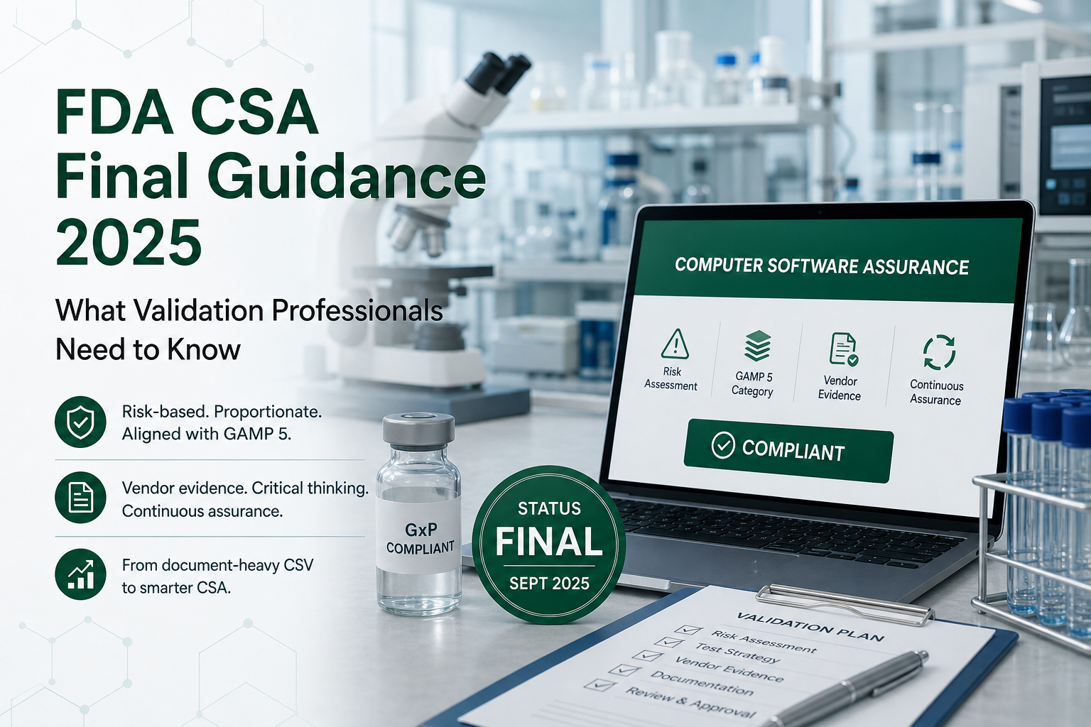 FDA CSA Final Guidance 2025: What Validation Professionals Need to Know